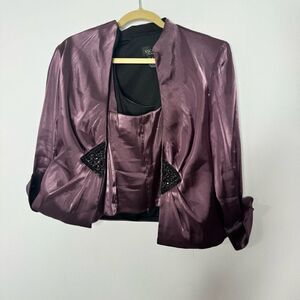 Xscape tank and blazer set size 8